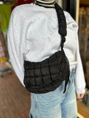 Puffer Crossbody Bag - Zwart