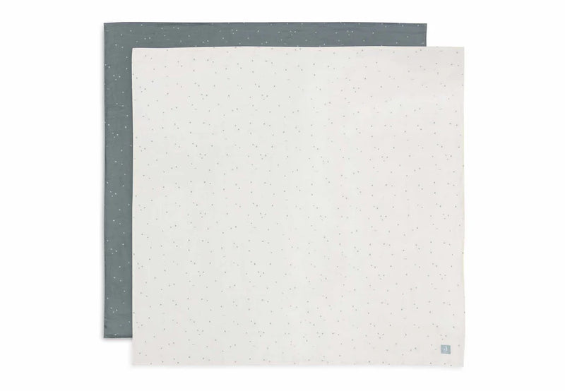 Jollein - Hydrofiele Doek Large 115x115cm Twinkling - Sea Green - 2 Stuks