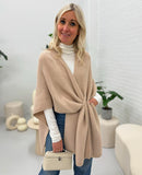 Prachtige Omslagdoek / Poncho / Vest - Beige / Zand