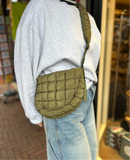 Puffer Crossbody Bag - Army