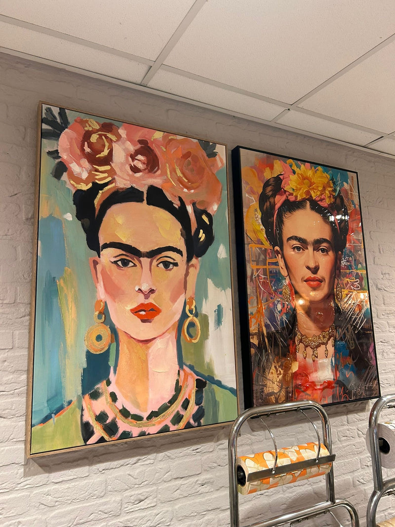 Schilderij Pastel Frida Kahlo - 70x105x5cm