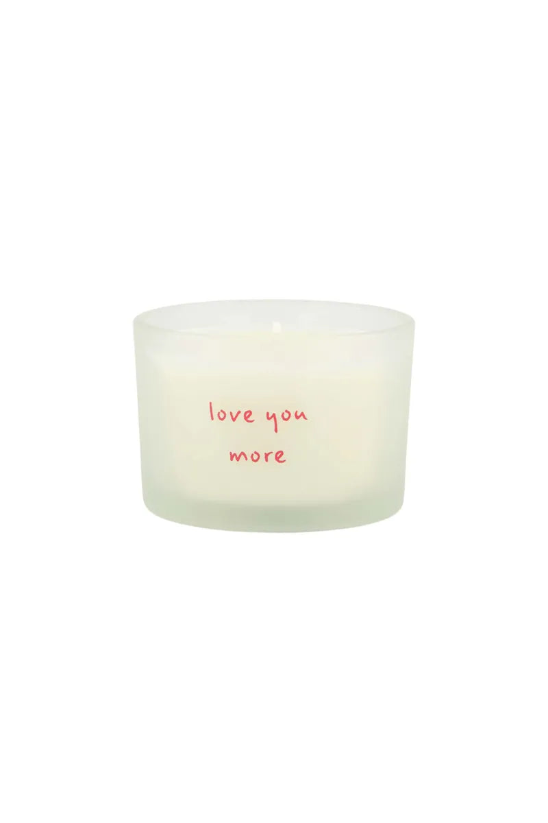 Zusss Geurkaars in wikkel - Love you more - Wit/Rood