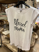 Zwangerschap T-Shirt - Blessed mama - S