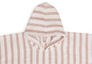 Jollein Badponcho Stripe - Terry Wild Rose GOTS