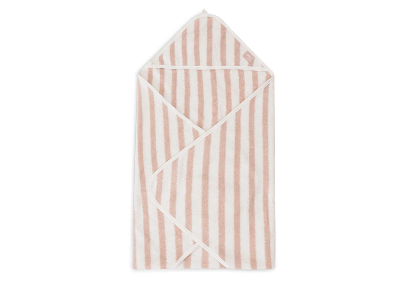 Jollein Badcape 75x75cm -Stripe Terry Wild Rose