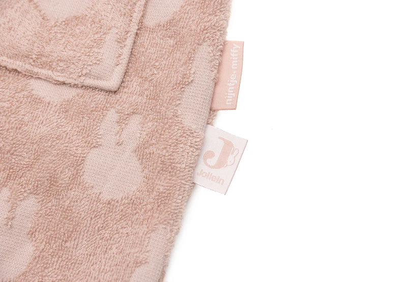 Jollein - Badjas Badstof 1-2 jaar Miffy Jacquard - Wild Rose