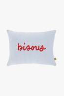 Zusss Kussen Bisous 25x35cm - Blauw/Rood