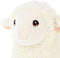 Pluche knuffeldier Schaap / lammetje - 19 cm - Knuffelbeest Schaapje - 100% eco gerecycled