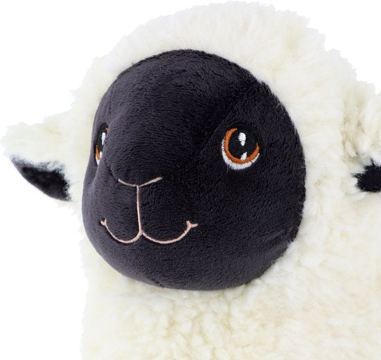 Pluche knuffeldier Schaap / lammetje - 19 cm - Knuffelbeest Schaapje - 100% eco gerecycled