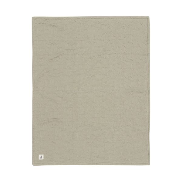 Jollein Deken Wieg 75x100cm - Soft Waves - Olive Green/Velvet