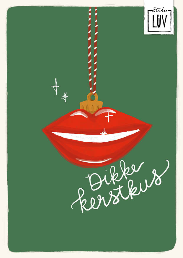 Studio LUV Kerstkaart - Dikke Kerstkus