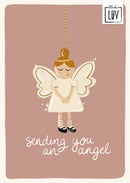 Studio LUV Kerstkaart - Sending you an angel