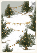 Studio LUV Kerstkaart - Joy to the world