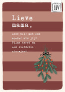 Studio LUV Kerstkaart - Lieve mama