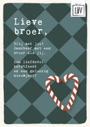 Studio LUV Kerstkaart - Lieve broer