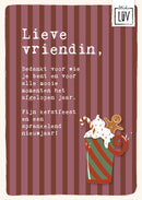 Studio LUV Kerstkaart - Lieve vriendin