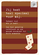 Studio LUV Kerstkaart - Jij bent heel speciaal voor mij