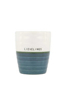 Zusss Koffiemok Lievelings - Blauw/Wit