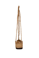 Zusss Planten Hangmand Ø12cm - Jute Bruin/Zwart