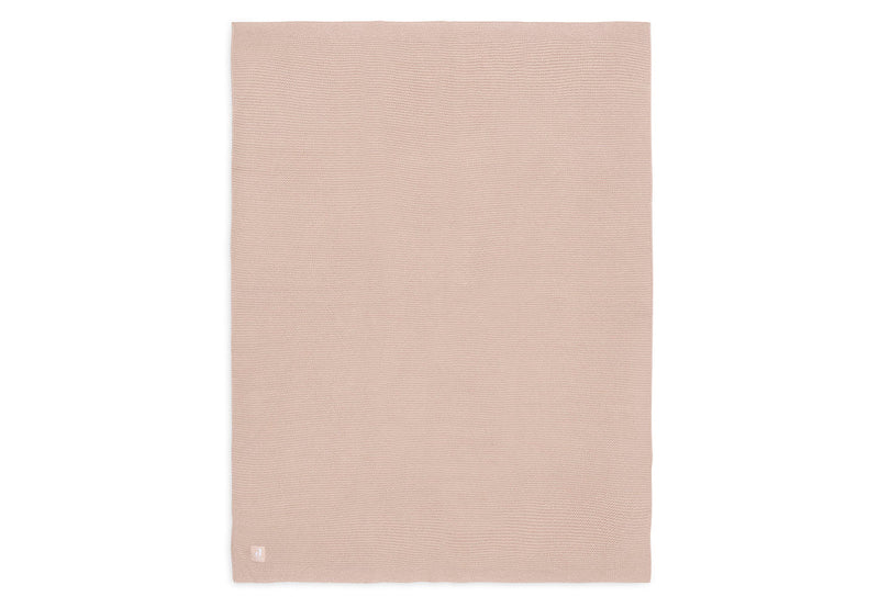 Jollein - Deken Ledikant 100 x 150 Basic Knit - Wild Rose