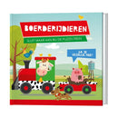 Boek + Puzzeltrein - Boerderij dieren