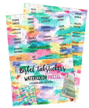 Bijbel Tabstickers- Watercolor Pastel