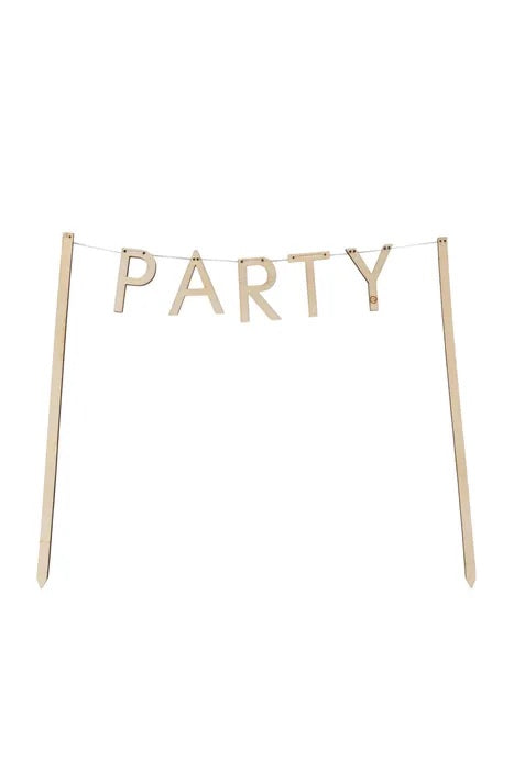 Zusss Houten Taartslinger - Party - 18cm