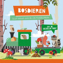 Boek + Puzzeltrein - Bosdieren